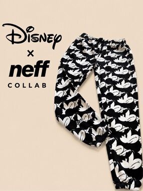 Disney x Neff Collab Unisex Graphic Sweatpants Men's M Women's L Joggers